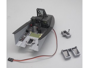 Top-Design 3D Print Scale Cockpit Panels Set For Freewing A-10 Twin 80mm EDF Jet 
